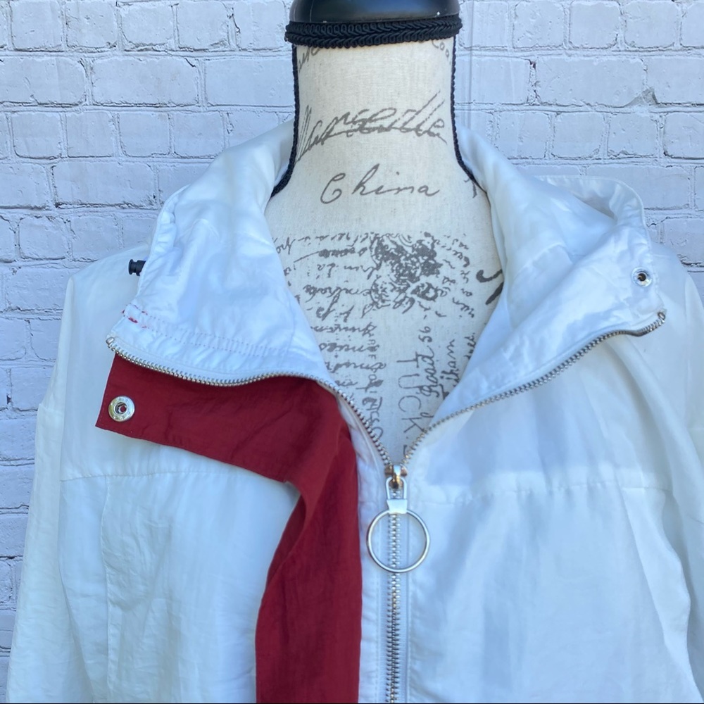 Missguided Color Block Hooded Windbreaker Zip - Picture 3 of 14